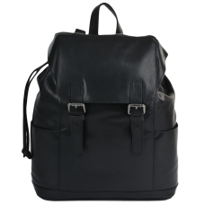 Чоловічий шкіряний рюкзак із клапаном Ashwood Leather Harvey Black