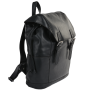 Чоловічий шкіряний рюкзак із клапаном Ashwood Leather Harvey Black