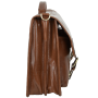 Мужской кожаный портфель английського производства Ashwood 8190 Cognac