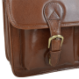 Мужской кожаный портфель английського производства Ashwood 8190 Cognac