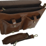 Мужской кожаный портфель английського производства Ashwood 8190 Cognac
