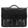 Великий шкіряний портфель Ashwood Leather 8190 Black