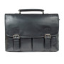 Портфель мужской из натуральной кожи Ashwood Leather Elliot Black