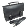 Портфель мужской из натуральной кожи Ashwood Leather Elliot Black