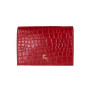 Женская сумочка-клатч из кожи под рептилию Ashwood 62965 Red