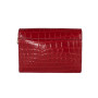 Женская сумочка-клатч из кожи под рептилию Ashwood 62965 Red