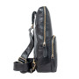 Ч'ёрная кожаная сумка-слинг Ashwood G39 Black