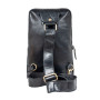 Ч'ёрная кожаная сумка-слинг Ashwood G39 Black