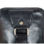 Ч'ёрная кожаная сумка-слинг Ashwood G39 Black