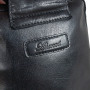 Ч'ёрная кожаная сумка-слинг Ashwood G39 Black