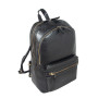 Чёрный мужской рюкзак из матовой кожи Aswood G38 BLACK