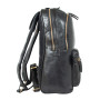 Чёрный мужской рюкзак из матовой кожи Aswood G38 BLACK