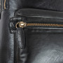 Чёрный мужской рюкзак из матовой кожи Aswood G38 BLACK