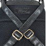 Чёрный мужской рюкзак из матовой кожи Aswood G38 BLACK