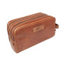 Рыжый кожаный несессер Ashwood G37 HONEY