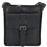 Мужская кожаная сумка через плечо Ashwood 4551 BLK