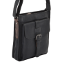 Мужская кожаная сумка через плечо Ashwood 4551 BLK