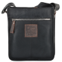 Мужская кожаная сумка через плечо Ashwood 4551 BLK