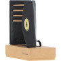 Женский кожаный кошелёк чёрного цвета Ashwood M05 BLACK