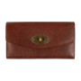 Женский кожаный кошелёк коньячного цвета Ashwood M05 COGNAC