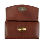 Женский кожаный кошелёк коньячного цвета Ashwood M05 COGNAC