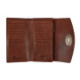 Женский кожаный кошелёк коньячного цвета Ashwood M05 COGNAC