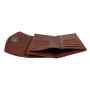 Женский кожаный кошелёк коньячного цвета Ashwood M05 COGNAC