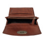 Женский кожаный кошелёк коньячного цвета Ashwood M05 COGNAC