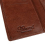 Женский кожаный кошелёк коньячного цвета Ashwood M05 COGNAC