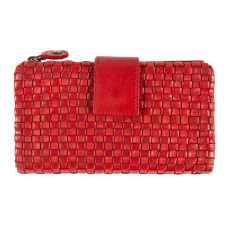 Красный женский кошелёк кожаный Ashwood D83 RED
