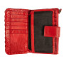 Красный женский кошелёк кожаный Ashwood D83 RED