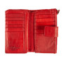 Красный женский кошелёк кожаный Ashwood D83 RED