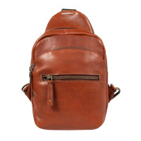 Рыжая кожаная сумка-слинг Ashwood 8147 TEMPONADO TAN