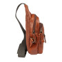 Рыжая кожаная сумка-слинг Ashwood 8147 TEMPONADO TAN