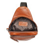Рыжая кожаная сумка-слинг Ashwood 8147 TEMPONADO TAN