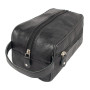 Чёрный кожаный несессер Ashwood 1450 BLK