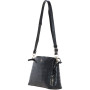 Женская кожаная сумка через плечо Ashwood 63787 BLACK/CROC
