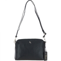 Чёрная женская сомочка через плечо Ashwood 63787 BLACK