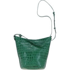 Зелёная кожаная сумочка Ashwood 63790 GREEN/CROC