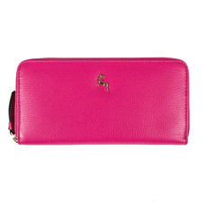 Женский кожаный большой кошелёк Ashwood J51 RASPBERRY-SORBET