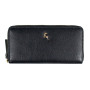 Чёрный кошелёк из натуральной кожи Ashwood J51 Black