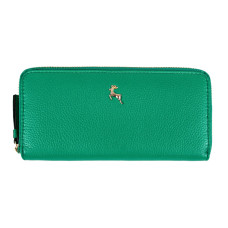 Зелений гаманець з натуральної шкіри Ashwood J51 GUMDROP-GREEN