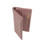 Пудровый женский кошелёк из фактуной кожи Ashwood J56 WOOD ROSE