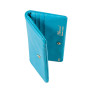 Блакитний жіночий гаманець із фактурної шкіри Ashwood J56 BLUE ATOLL