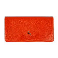 Оранжевый женский кошелёк из фактуной кожи Ashwood J56 MANDARIN