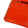 Оранжевый женский кошелёк из фактуной кожи Ashwood J56 MANDARIN