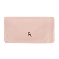 Персиковый женский кошелёк из фактуной кожи Ashwood J56 PEACH WHIP