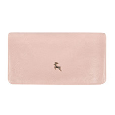 Персиковый женский кошелёк из фактуной кожи Ashwood J56 PEACH WHIP