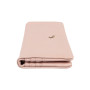 Персиковый женский кошелёк из фактуной кожи Ashwood J56 PEACH WHIP