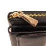 Чёрный кожаный кошелёк женский Ashwood J54 Black